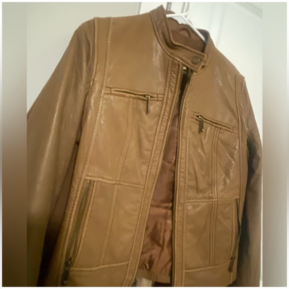 ✨ Michael Kors Genuine Leather Moto Jacket ✨ - Picture 7 of 8